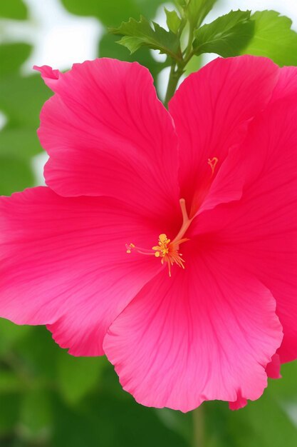 ヒビスカス 熱帯 の 花 で 大きな 華やかな 花 を かせ て い ます