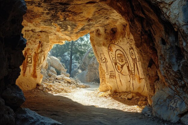 고대 비밀 의 숨겨진 동굴