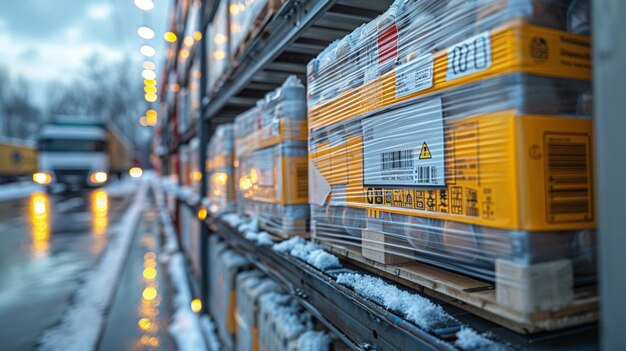 Photo the hidden world of warehousing generated by ai