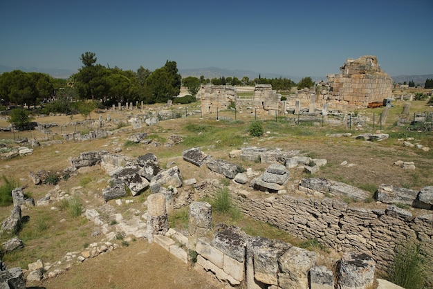 Hierapolis oude stad in Pamukkale Denizli Turkiye