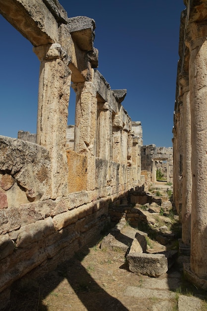 Hierapolis oude stad in Pamukkale Denizli Turkiye