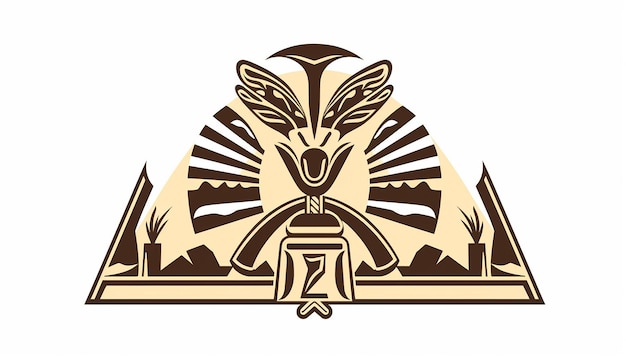 Foto hieroglyf cryto prehistorisch logo ontwerp egyptische kunstgeschiedenis