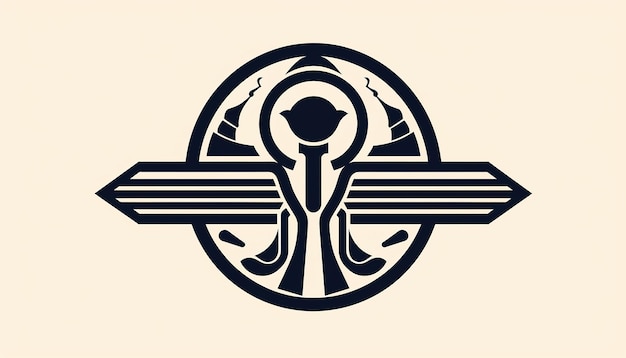 Foto hieroglyf cryto prehistorisch logo ontwerp egyptische kunstgeschiedenis