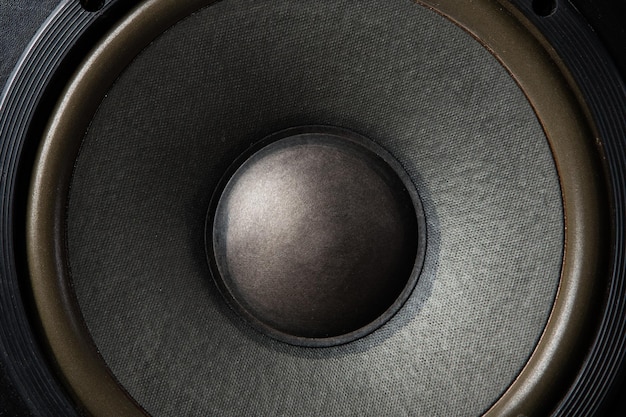 Hifi speakers system closeup