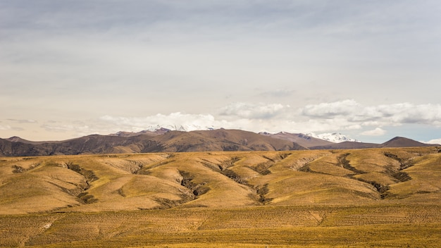 High altitude Andean landscape with dramatic sky