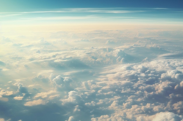 High altitude clouds with a surreal appearance