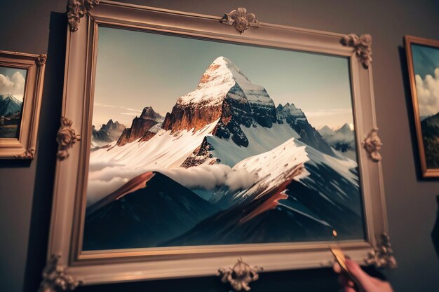 写真 高高度山頂雪山頂背景壁紙イラスト自然風景