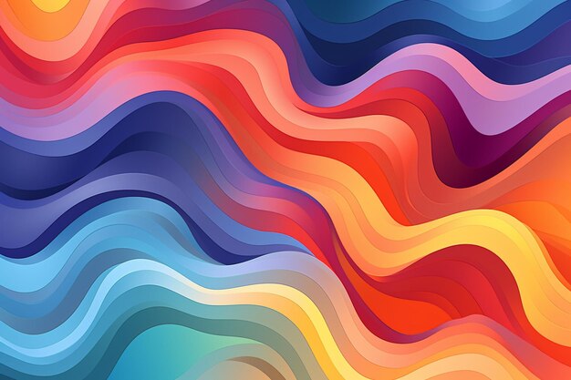 High angle of abstract colorful bent sheets of paper