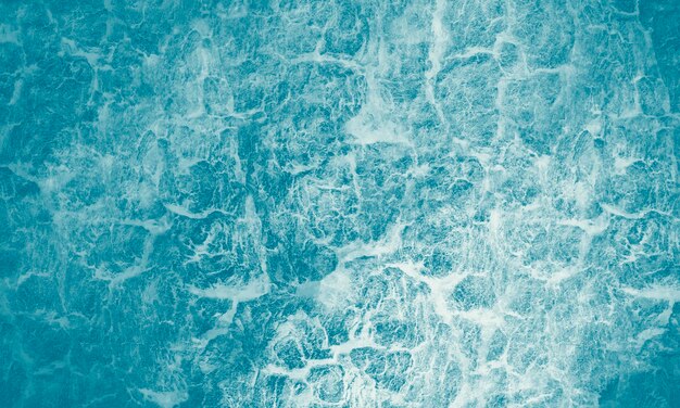 High angle close up of a crystal clear ocean painting