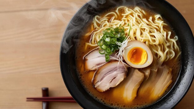 맛있는 라멘의 높은 각도