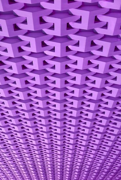 High angle lavender purple wall for background