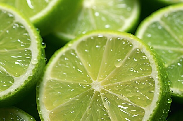 Photo high angle of lime juice in glass with copy space