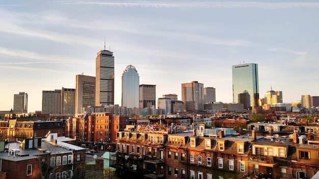 high angle shot of cityscape