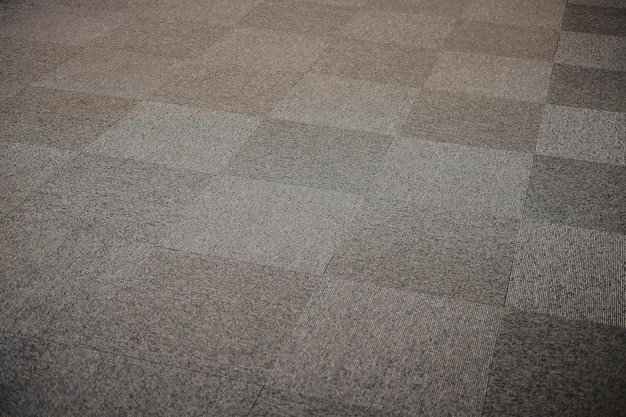 High angle shot of a gray squared floor