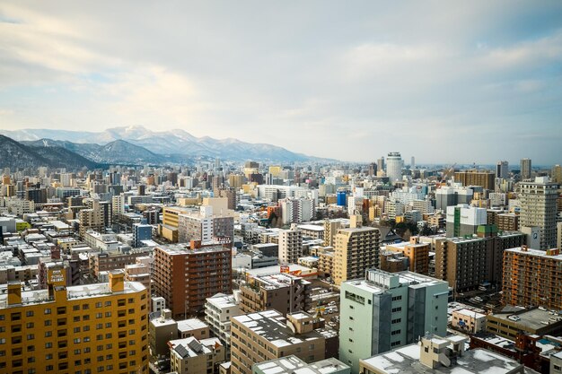 写真 町の景色のハイアングルショット