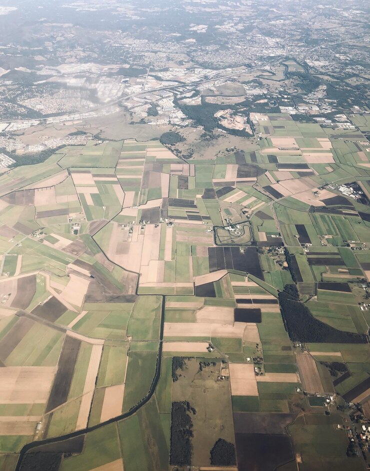 Photo 農業用畑の高角度の視点