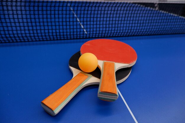 High angle view of ball on table