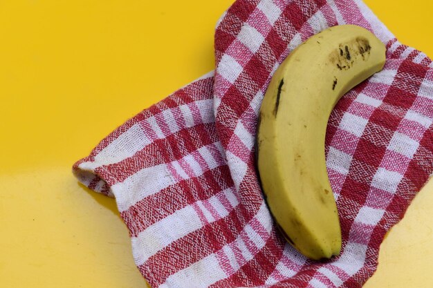 High angle view of banana on table