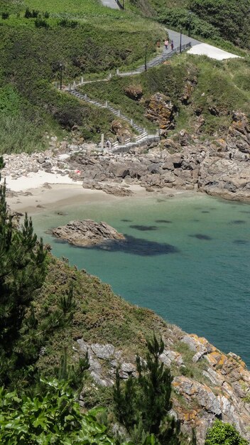 Foto vista ad alto angolo della baia