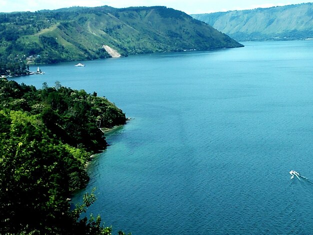 Foto vista ad alto angolo della baia