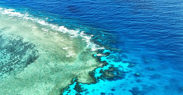 High angle view of beach