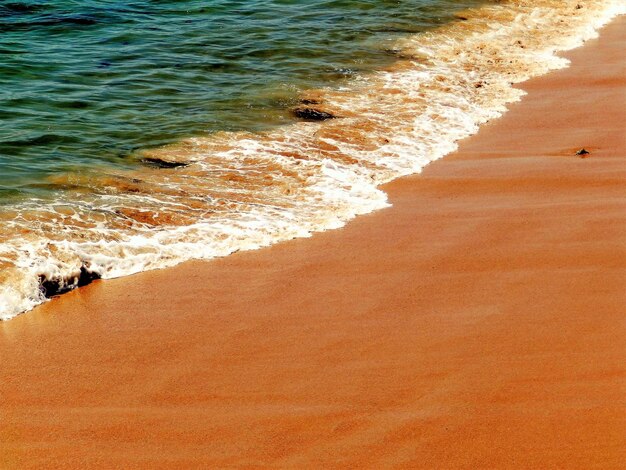 High angle view of beach