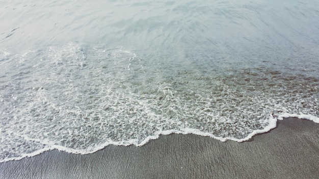 High angle view of beach