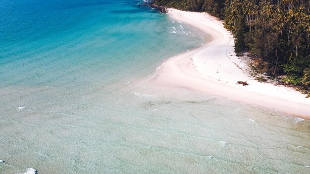 High angle view of beach