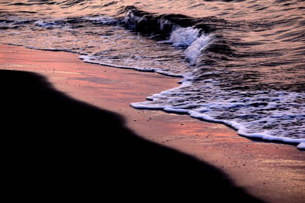 High angle view of beach