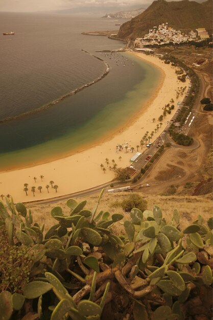 Photo high angle view of beach