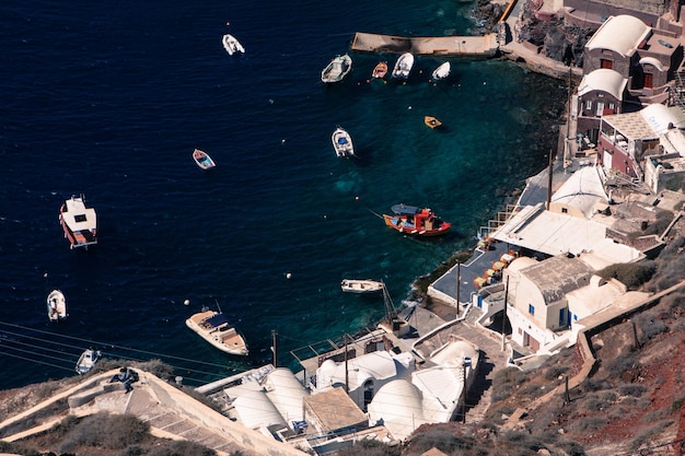 Foto vista ad alto angolo della spiaggia