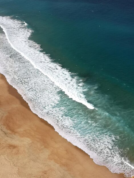 High angle view of beach