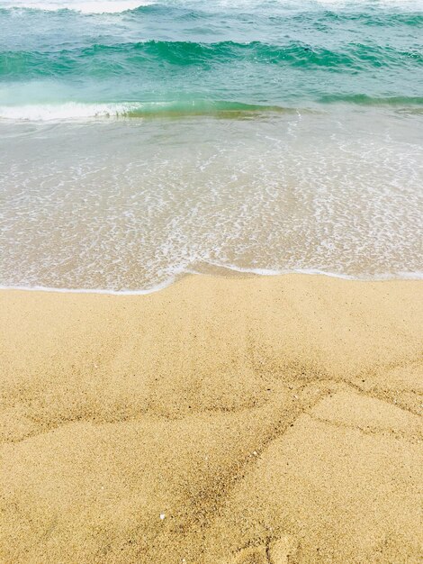 Foto vista ad alto angolo della spiaggia