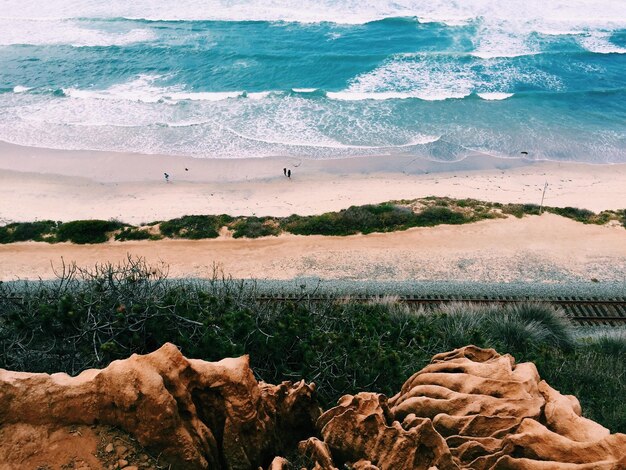 Photo high angle view of beach