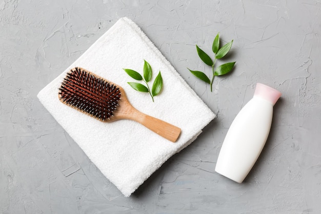 Photo high angle view of beauty products on table