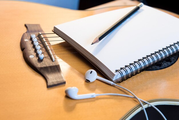 High angle view of book on table