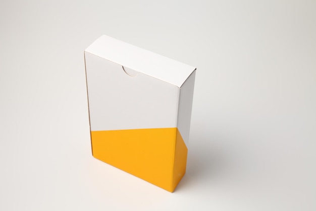 high angle view of box on white background