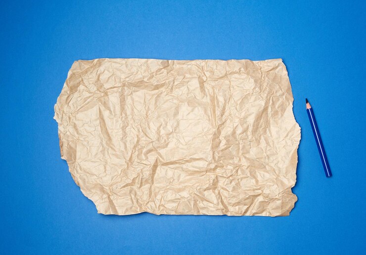 फोटो high angle view of bread against blue background