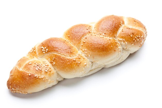 High angle view of bread in plate