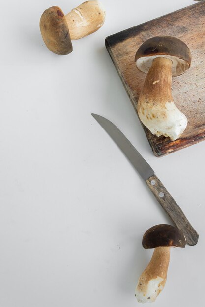 High angle view of bread on table