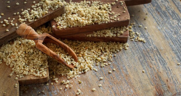 High angle view of bread on table