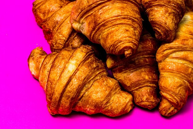 High angle view of bread on table