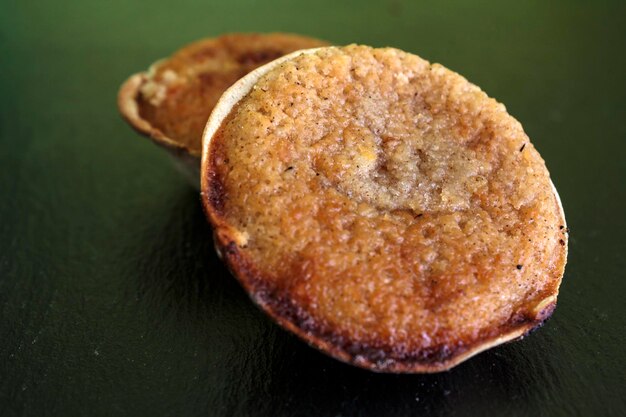 High angle view of bread on table