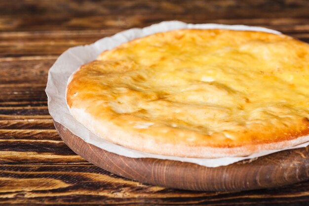 High angle view of bread on table