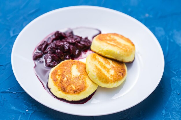 High angle view of breakfast served on table