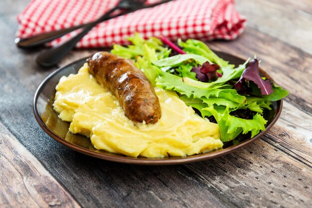 High angle view of breakfast served on table