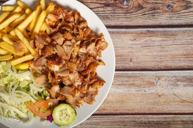 High angle view of breakfast served on table