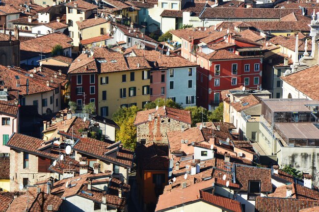 Photo high angle view of brescia