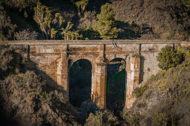 Foto vista ad alto angolo del ponte