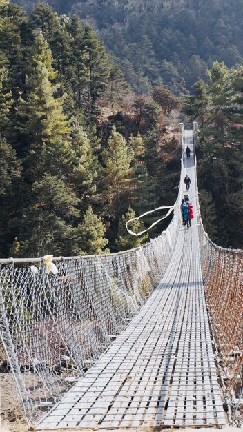 Foto vista ad alto angolo del ponte